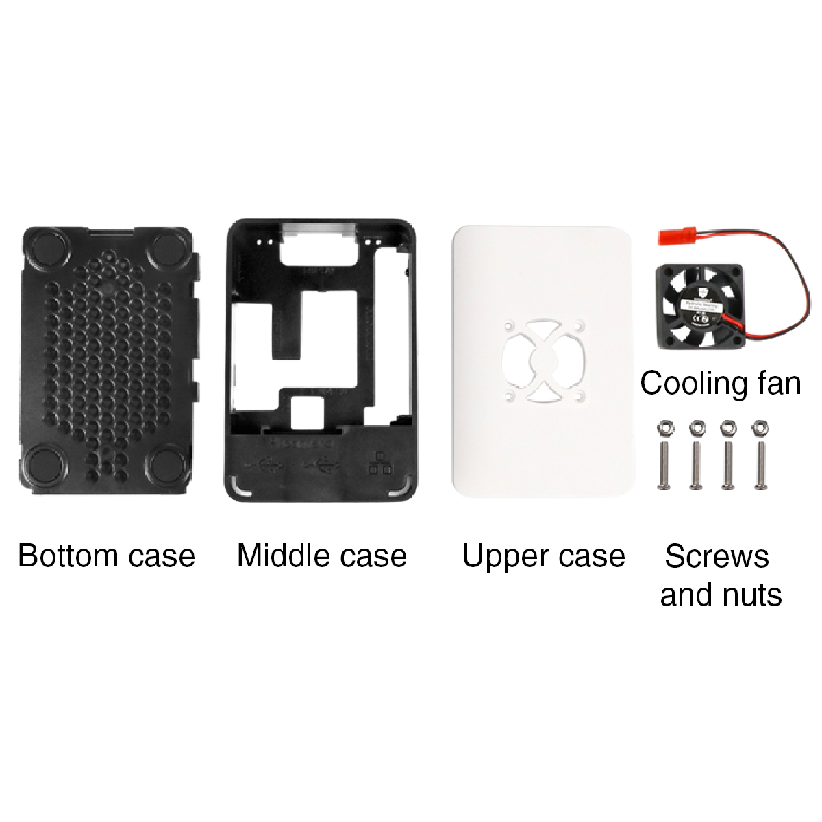 Hiwonder Raspberry Pi 4B ABS Protective Case with Cooling Fan Hiwonder Raspberry Pi 4B ABS Protective Case with Cooling Fan